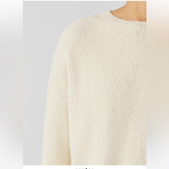 NWT EILEEN FISHER Cotton Boucle Crew Neck Box-Top - Picture 4 of 9